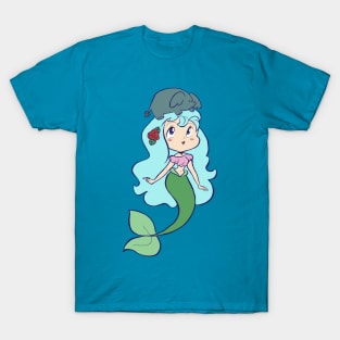 Mermaid and Tiny Elephant T-Shirt